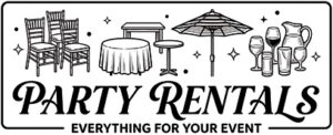 Party Rentals Logo for Party rental Woodland Hills