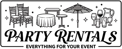 Party Rentals Logo for Party rental Woodland Hills
